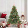 Sapin de Noël artificiel avec 150 LED Vert 150 cm PE et PVC 543972543972