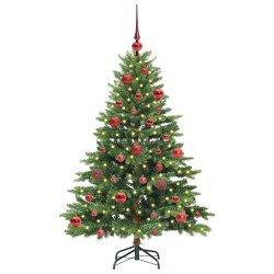 Sapin de Noël artificiel avec 150 LED Vert 150 cm PE et PVC 543972543972