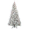 Sapin de Noël Artificiel à Branches Articulées Blanc 240 cm 543973543973