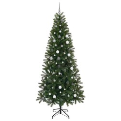 Sapin de Noël artificiel avec 300 LED Vert 240 cm PE et PVC 543974543974