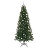 Sapin de Noël artificiel avec 300 LED Vert 240 cm PE et PVC 543974543974