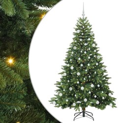 Sapin de Noël artificiel avec 300 LED Vert 180 cm PE et PVC 543975543975