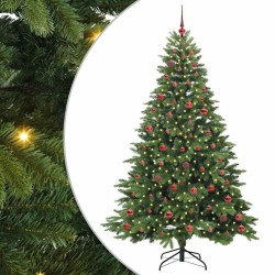 Sapin de Noël artificiel avec 300 LED Vert 210 cm PE et PVC 543977543977
