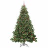 Sapin de Noël artificiel avec 300 LED Vert 210 cm PE et PVC 543977543977