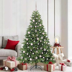 Sapin de Noël artificiel avec 300 LED Vert 180 cm PE et PVC 543979543979