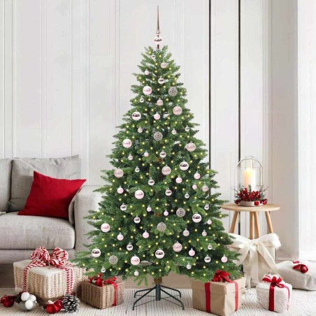 Sapin de Noël artificiel avec 300 LED Vert 180 cm PE et PVC 543979543979