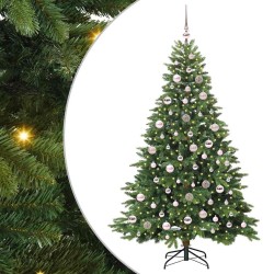 Sapin de Noël artificiel avec 300 LED Vert 180 cm PE et PVC 543979543979