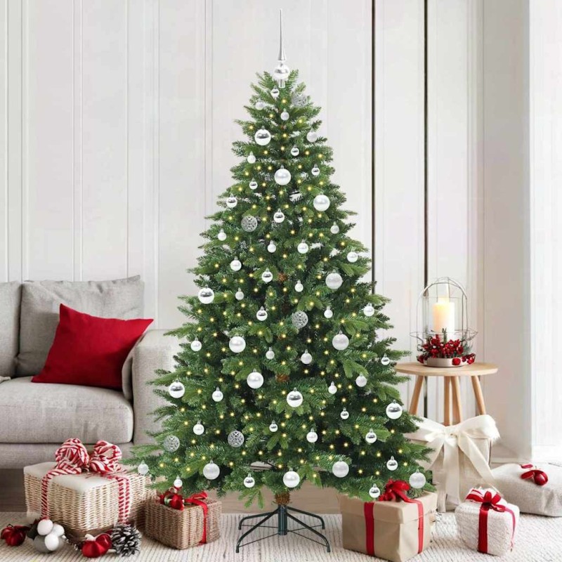 Sapin de Noël artificiel avec 300 LED Vert 180 cm PE et PVC 543980543980