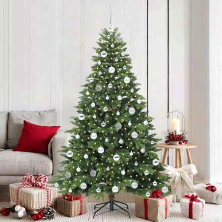 Sapin de Noël artificiel avec 300 LED Vert 180 cm PE et PVC 543980543980
