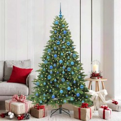 Sapin de Noël artificiel avec 300 LED Vert 180 cm PE et PVC 543983543983