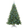 Sapin de Noël artificiel avec 300 LED Vert 180 cm PE et PVC 543983543983