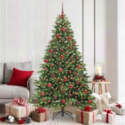 Sapin de Noël artificiel avec 300 LED Vert 180 cm PE et PVC 543985543985