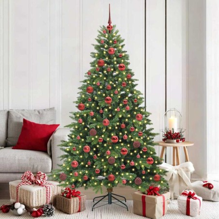 Sapin de Noël artificiel avec 300 LED Vert 180 cm PE et PVC 543985543985