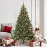 Sapin de Noël artificiel avec 300 LED Vert 180 cm PE et PVC 543985543985