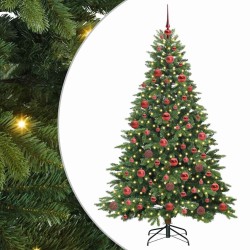 Sapin de Noël artificiel avec 300 LED Vert 180 cm PE et PVC 543985543985