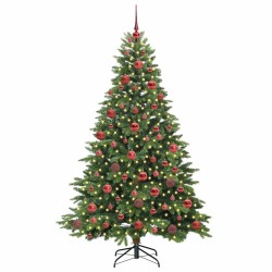 Sapin de Noël artificiel avec 300 LED Vert 180 cm PE et PVC 543985543985