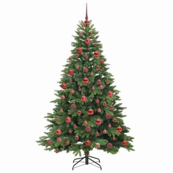 Sapin de Noël artificiel avec 300 LED Vert 180 cm PE et PVC 543985543985