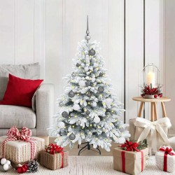 Sapin de Noël artificiel avec 150 LED Blanc 120 cm PE et PVC 543987543987