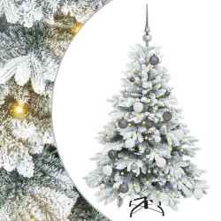 Sapin de Noël artificiel avec 150 LED Blanc 120 cm PE et PVC 543987543987