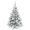 Sapin de Noël artificiel avec 150 LED Blanc 120 cm PE et PVC 543987543987