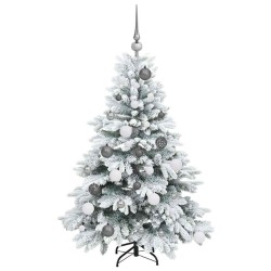 Sapin de Noël artificiel avec 150 LED Blanc 120 cm PE et PVC 543987543987