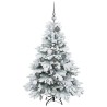 Sapin de Noël artificiel avec 150 LED Blanc 120 cm PE et PVC 543987543987