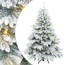 Sapin de Noël artificiel avec 150 LED Blanc 120 cm PE et PVC 543988543988
