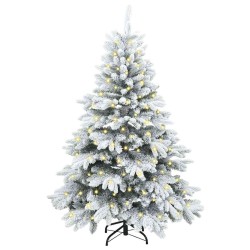 Sapin de Noël artificiel avec 150 LED Blanc 120 cm PE et PVC 543988543988