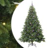 Sapin de Noël artificiel avec 300 LED Vert 210 cm PE et PVC 543989543989