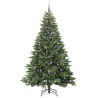 Sapin de Noël artificiel avec 300 LED Vert 210 cm PE et PVC 543989543989