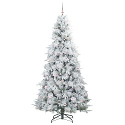 Sapin de Noël Artificiel à Branches Articulées Blanc 240 cm 543990543990