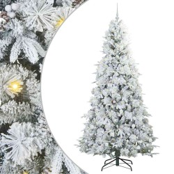 Sapin de Noël Artificiel à Branches Articulées Blanc 240 cm 543991543991