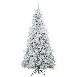 Sapin de Noël Artificiel à Branches Articulées Blanc 240 cm 543991543991