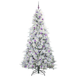 Sapin de Noël Artificiel à Branches Articulées Blanc 240 cm 543992543992