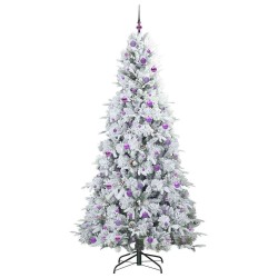 Sapin de Noël Artificiel à Branches Articulées Blanc 240 cm 543992543992