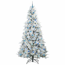 Sapin de Noël Artificiel à Branches Articulées Blanc 240 cm 543993543993