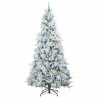 Sapin de Noël Artificiel à Branches Articulées Blanc 240 cm 543993543993