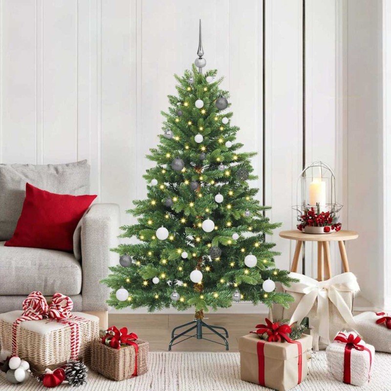 Sapin de Noël artificiel avec 150 LED Vert 150 cm PE et PVC 543994543994