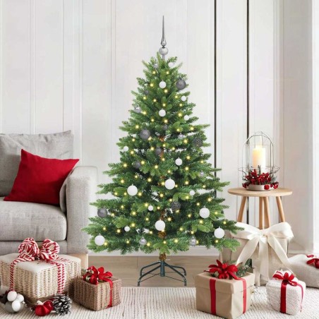 Sapin de Noël artificiel avec 150 LED Vert 150 cm PE et PVC 543994543994
