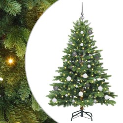 Sapin de Noël artificiel avec 150 LED Vert 150 cm PE et PVC 543994543994