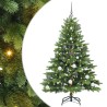 Sapin de Noël artificiel avec 150 LED Vert 150 cm PE et PVC 543994543994