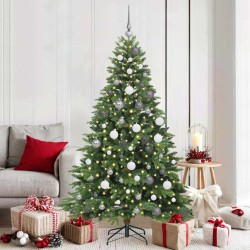 Sapin de Noël artificiel avec 300 LED Vert 180 cm PE et PVC 543996543996