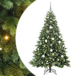 Sapin de Noël artificiel avec 300 LED Vert 180 cm PE et PVC 543996543996