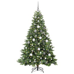 Sapin de Noël artificiel avec 300 LED Vert 180 cm PE et PVC 543996543996