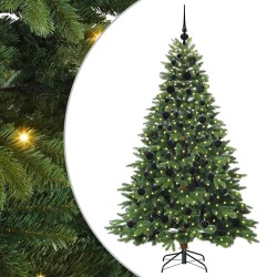Sapin de Noël artificiel avec 300 LED Vert 180 cm PE et PVC 543997543997