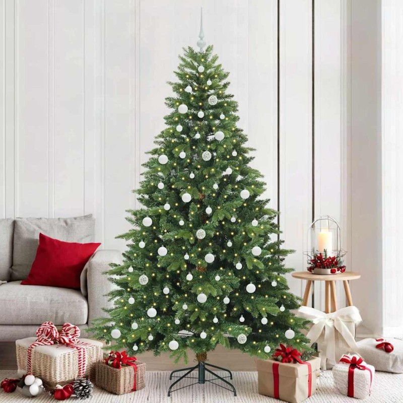 Sapin de Noël artificiel avec 300 LED Vert 210 cm PE et PVC 543999543999