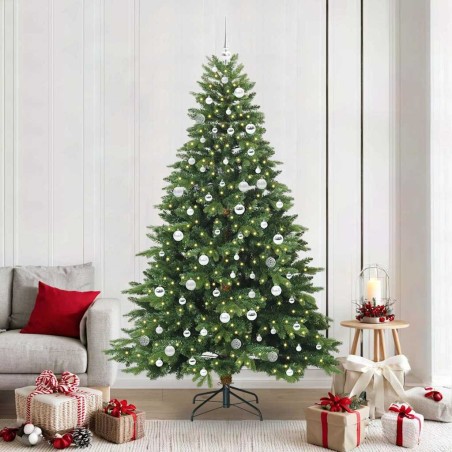 Sapin de Noël artificiel avec 300 LED Vert 210 cm PE et PVC 544000544000