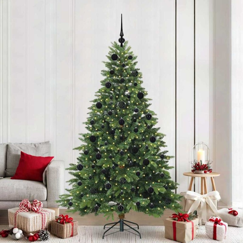 Sapin de Noël artificiel avec 300 LED Vert 210 cm PE et PVC 544001544001