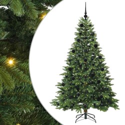 Sapin de Noël artificiel avec 300 LED Vert 210 cm PE et PVC 544001544001