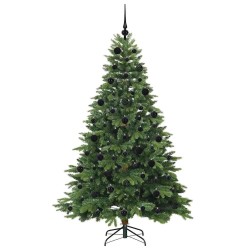 Sapin de Noël artificiel avec 300 LED Vert 210 cm PE et PVC 544001544001